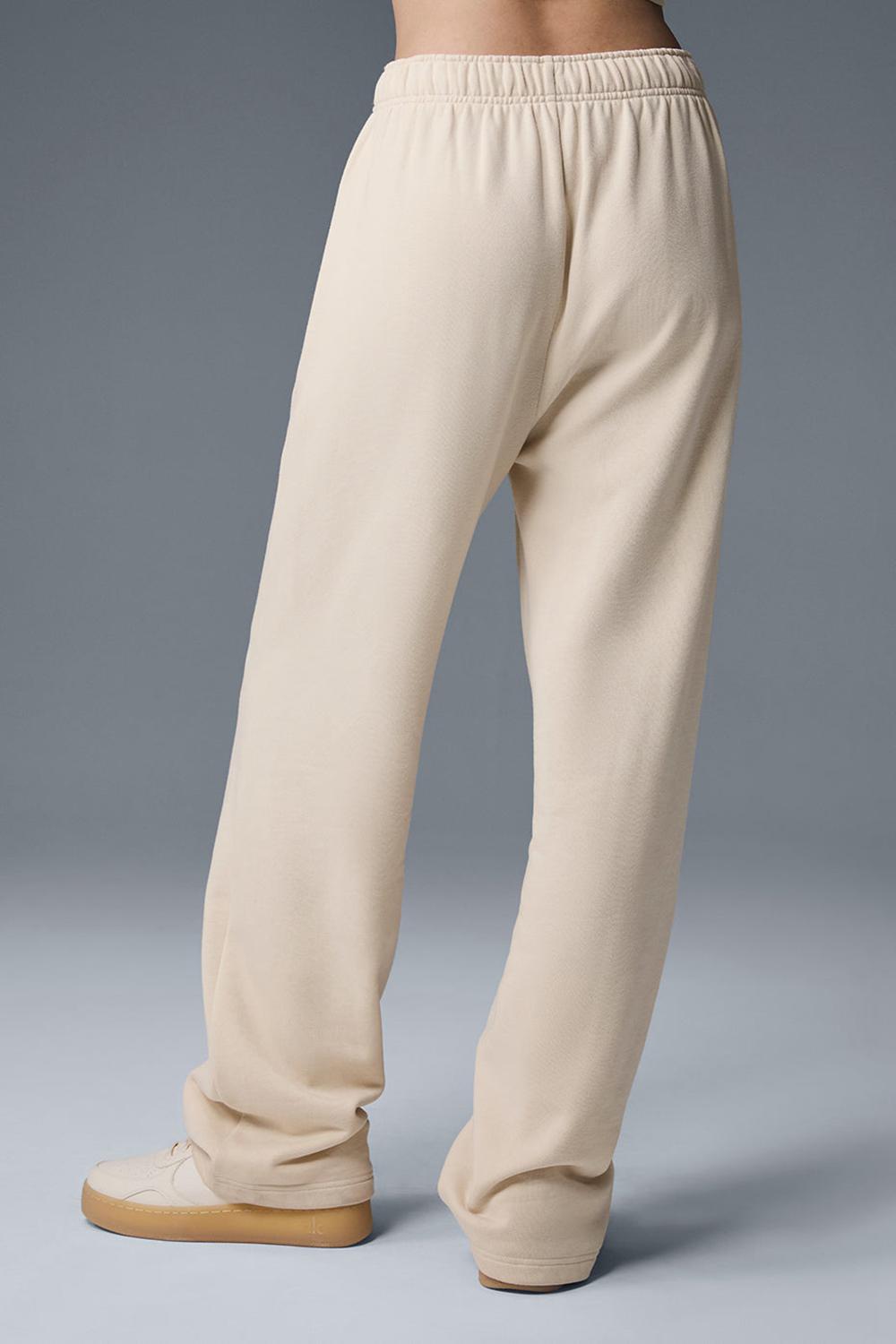Alo Yoga Accolade Straight Leg Naisten Collegehousut Oat Milk | Suomi  6543-VNEQY