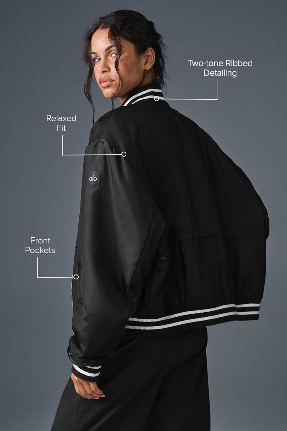 Alo Yoga Afterglow Varsity Naisten Takit Mustat | Suomi  3740-DNOCJ