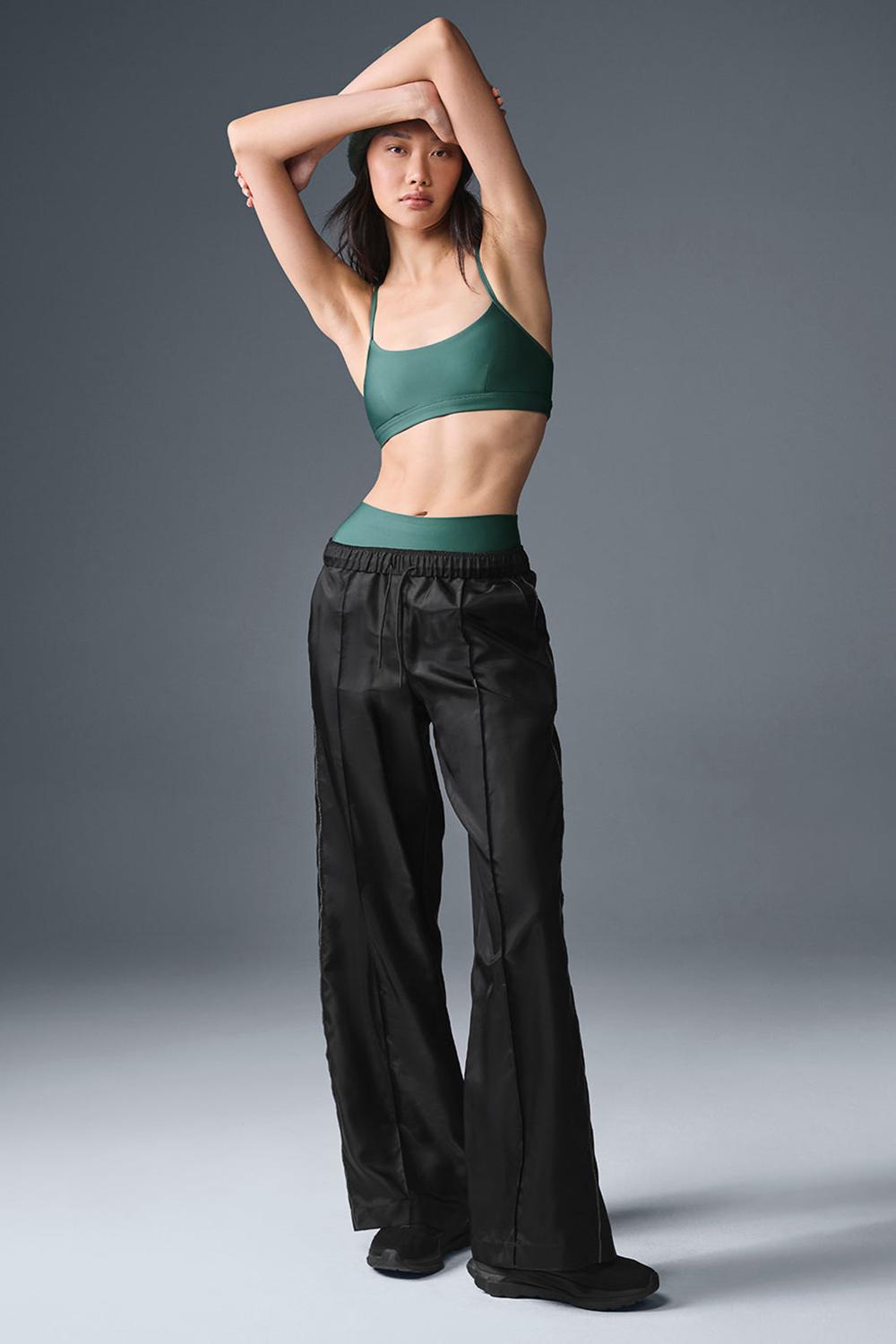 Alo Yoga Afterglow Wide Leg Track Naisten Housut Mustat | Suomi  5239-TQYDW