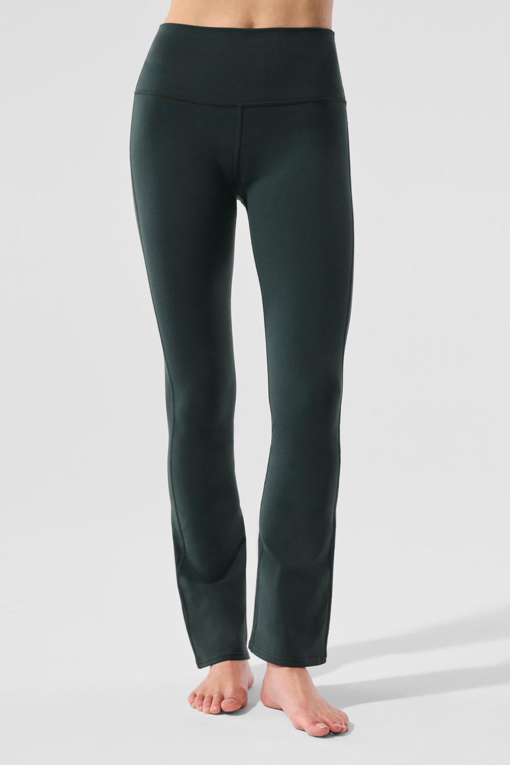 Alo Yoga Airbrush High-Waist 7/8 Bootcut Naisten Leggings Vihreä | Suomi  1384-JTVNR