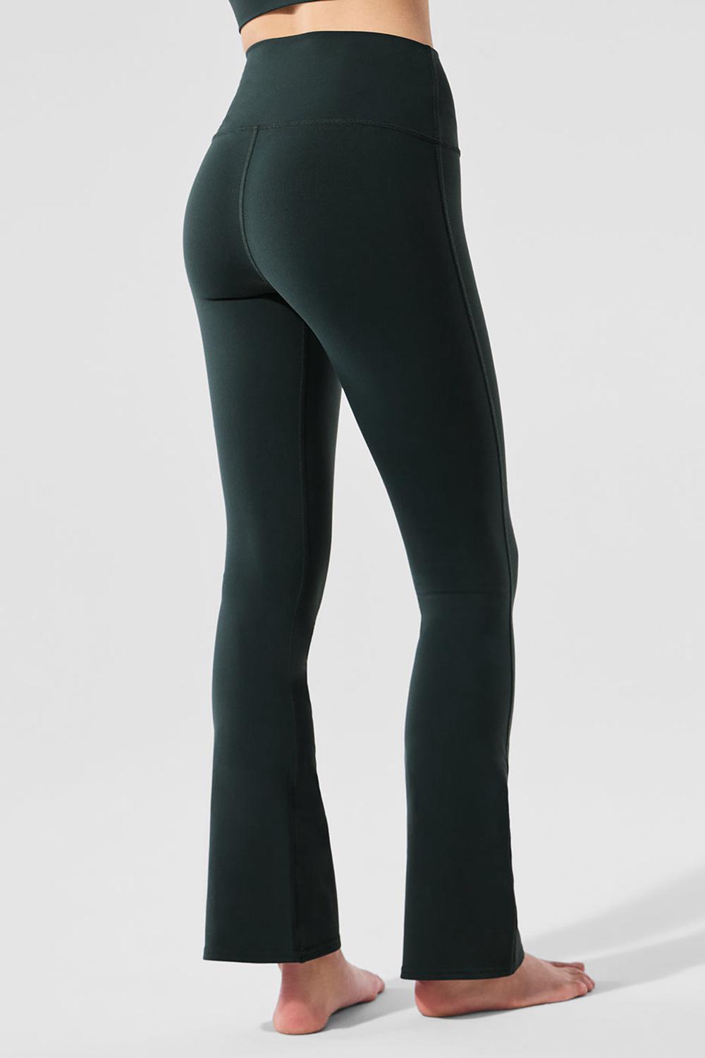 Alo Yoga Airbrush High-Waist 7/8 Bootcut Naisten Leggings Vihreä | Suomi  1384-JTVNR