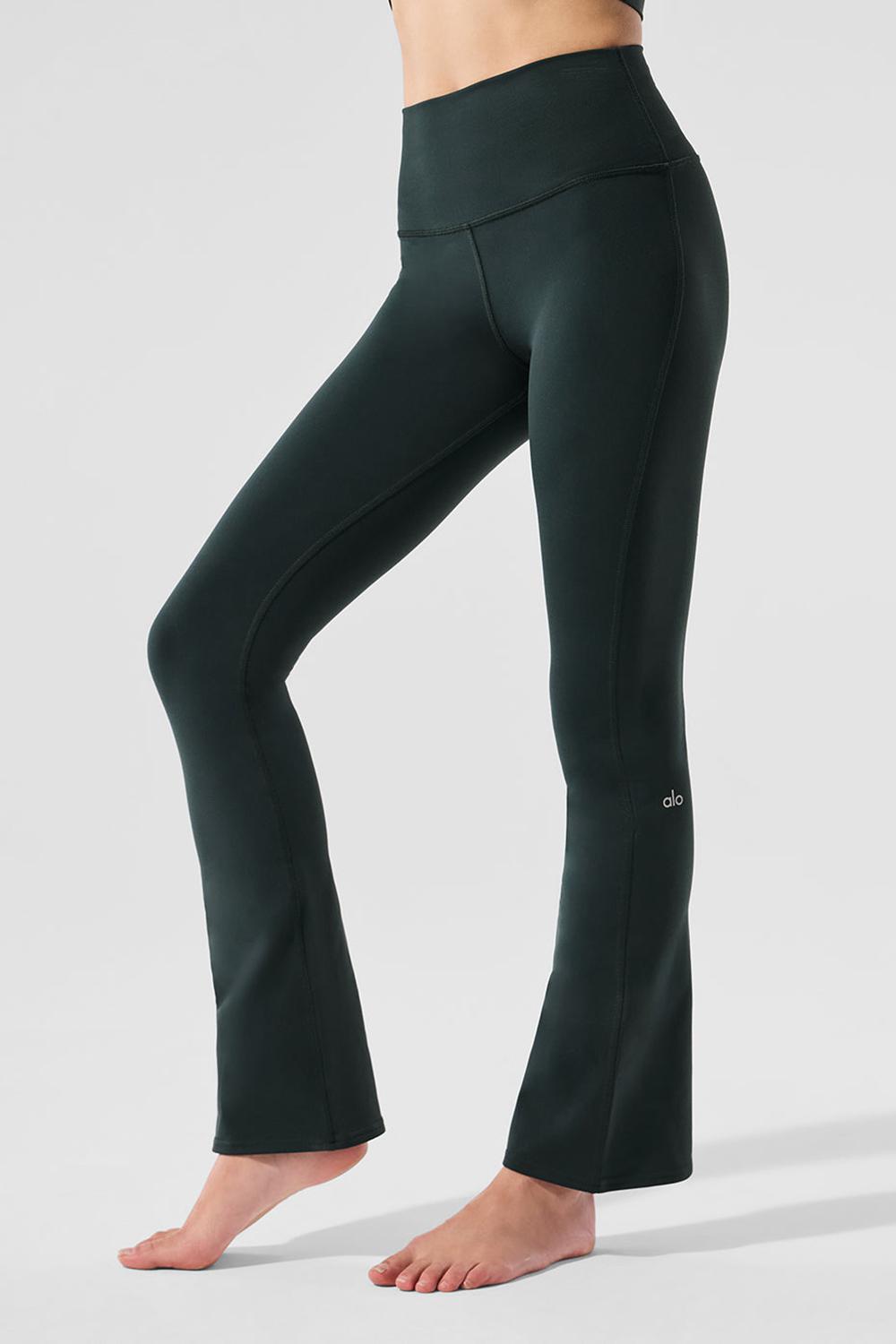 Alo Yoga Airbrush High-Waist 7/8 Bootcut Naisten Leggings Vihreä | Suomi  1384-JTVNR