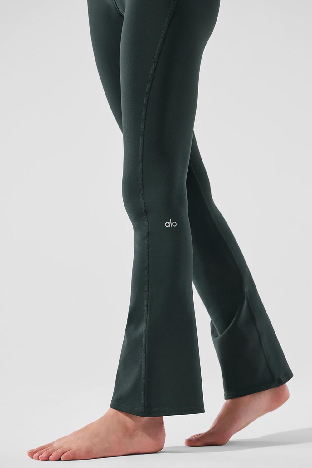 Alo Yoga Airbrush High-Waist 7/8 Bootcut Naisten Leggings Vihreä | Suomi  1384-JTVNR