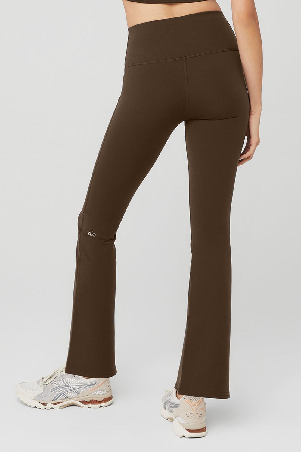 Alo Yoga Airbrush High-Waist 7/8 Bootcut Naisten Leggings Espresso | Suomi  7206-VZPCH