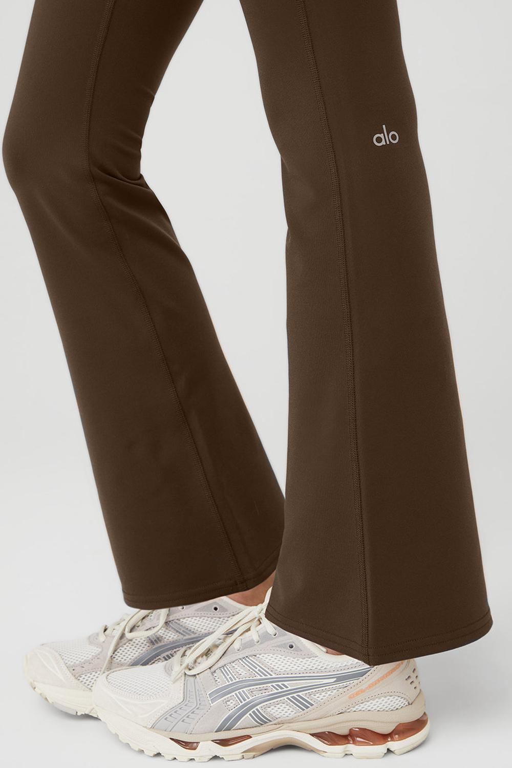 Alo Yoga Airbrush High-Waist 7/8 Bootcut Naisten Leggings Espresso | Suomi  7206-VZPCH