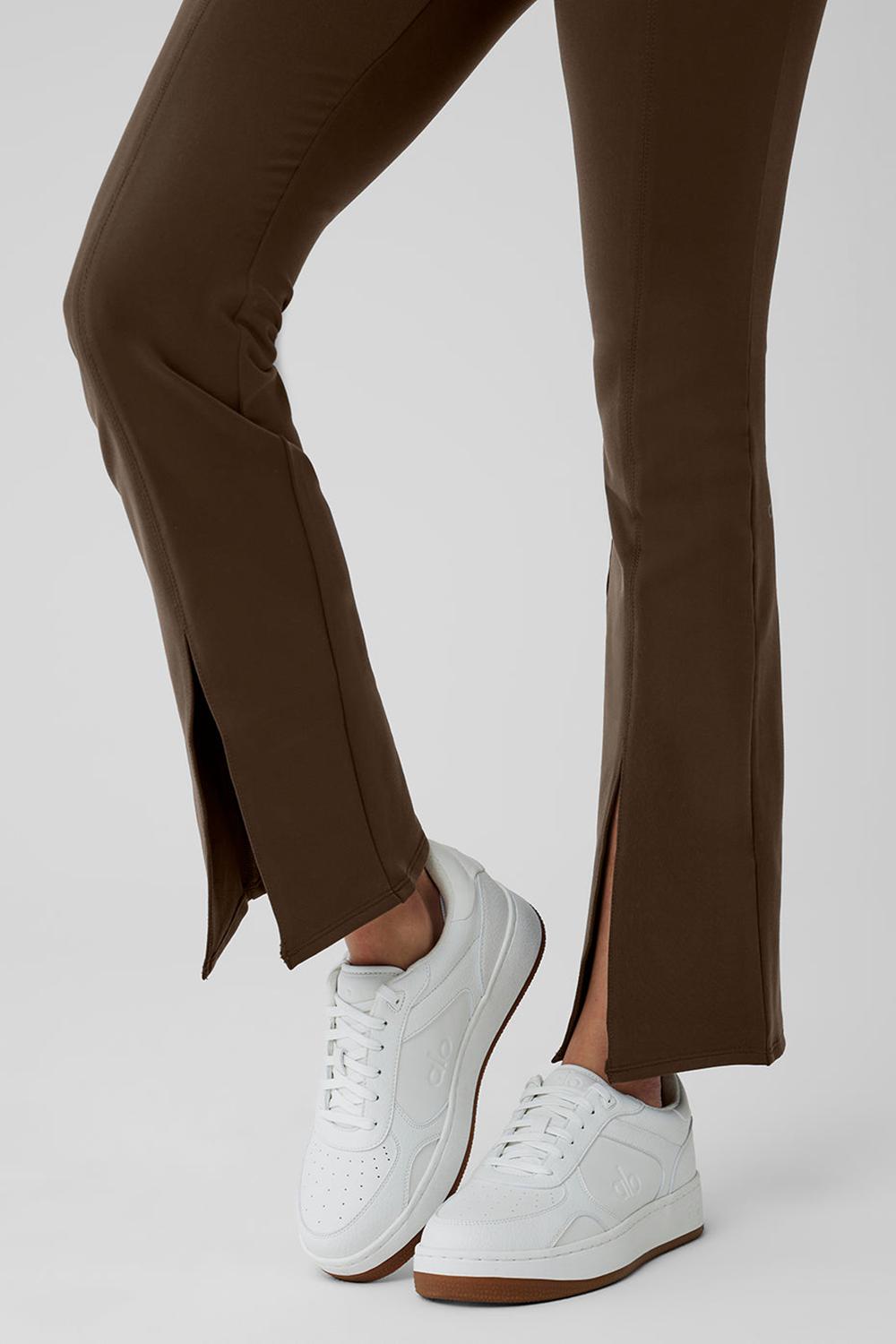 Alo Yoga Airbrush High-Waist 7/8 Flutter Naisten Leggings Espresso | Suomi  3046-LNWGH
