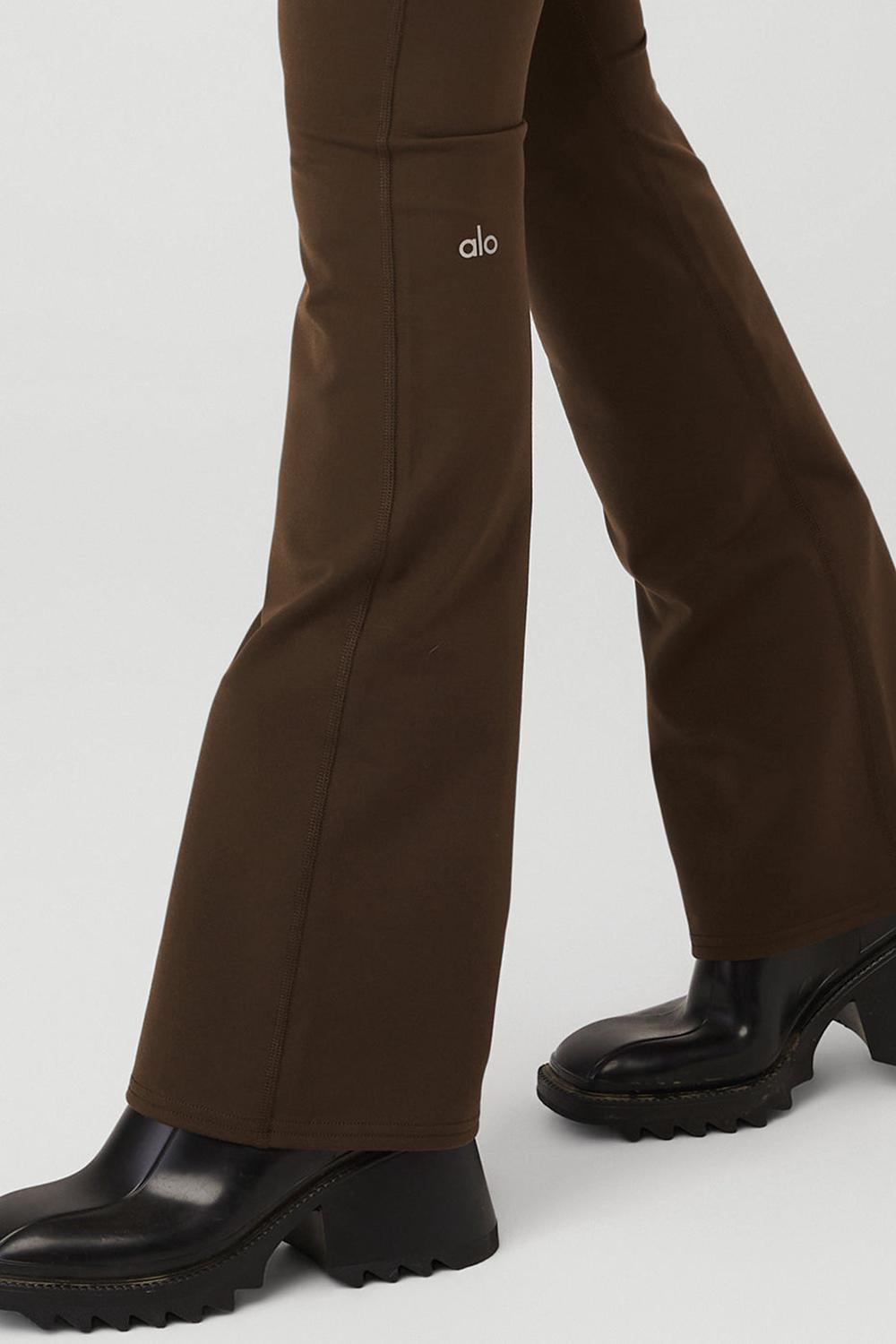 Alo Yoga Airbrush High-Waist Bootcut Naisten Leggings Espresso | Suomi  6103-KVJBG