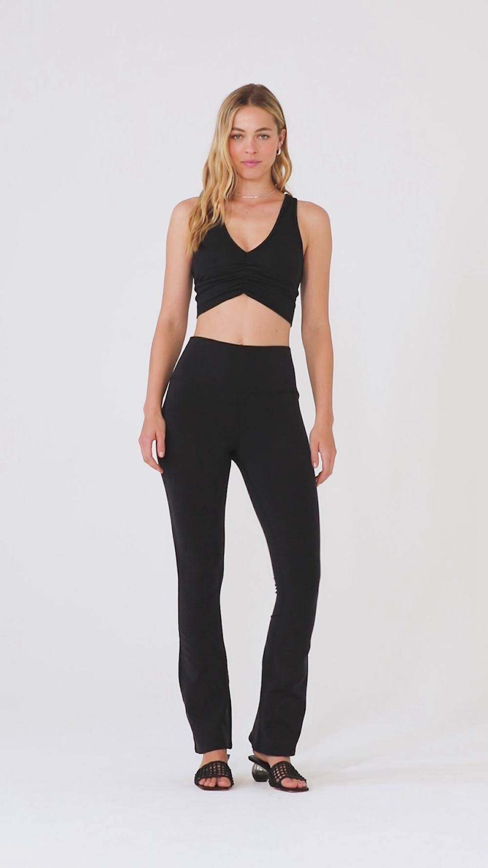 Alo Yoga Airbrush High-Waist Bootcut Naisten Leggings Espresso | Suomi  6103-KVJBG