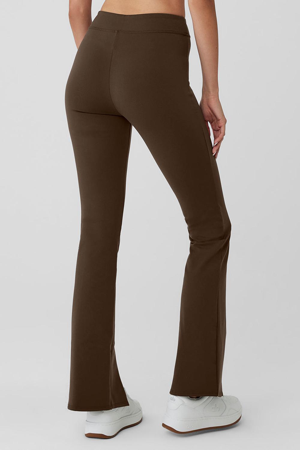 Alo Yoga Airbrush High-Waist Flutter Naisten Leggings Espresso | Suomi  4726-NOIVG