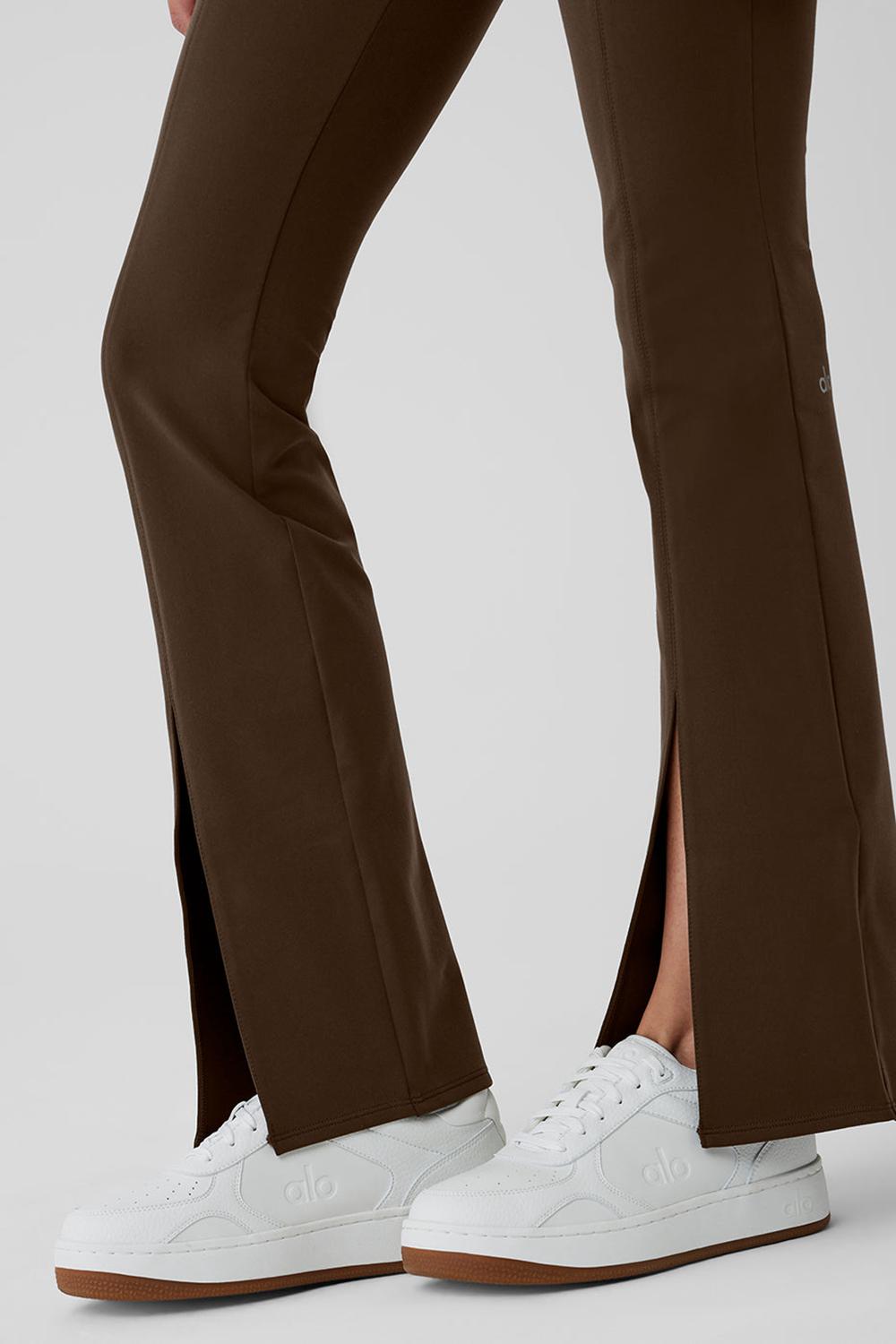 Alo Yoga Airbrush High-Waist Flutter Naisten Leggings Espresso | Suomi  4726-NOIVG