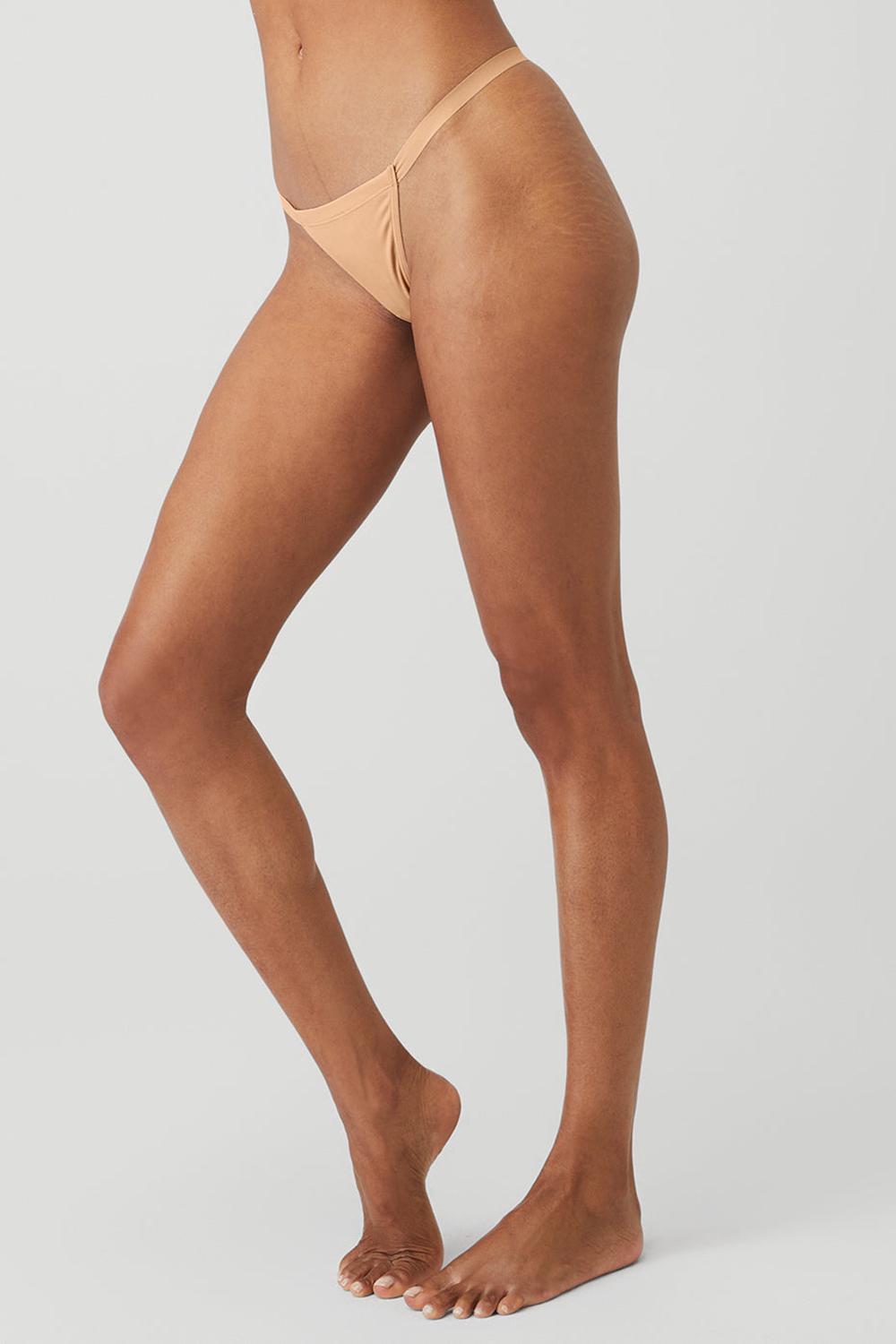 Alo Yoga Airbrush Invisible String Naisten Ranne Champagne | Suomi  4605-HFMGQ