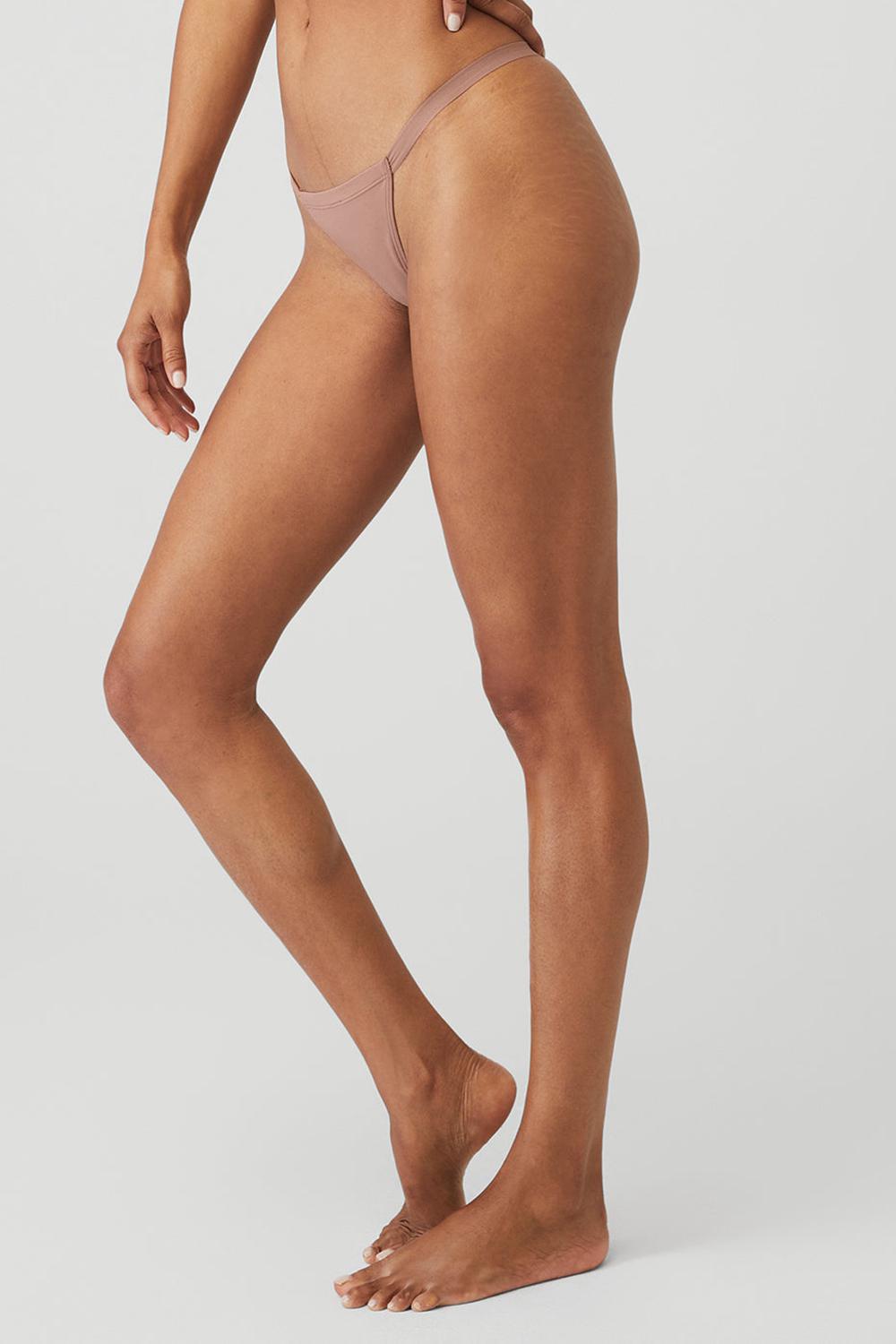 Alo Yoga Airbrush Invisible String Naisten Ranne Smoky Quartz | Suomi  9580-CKFTS