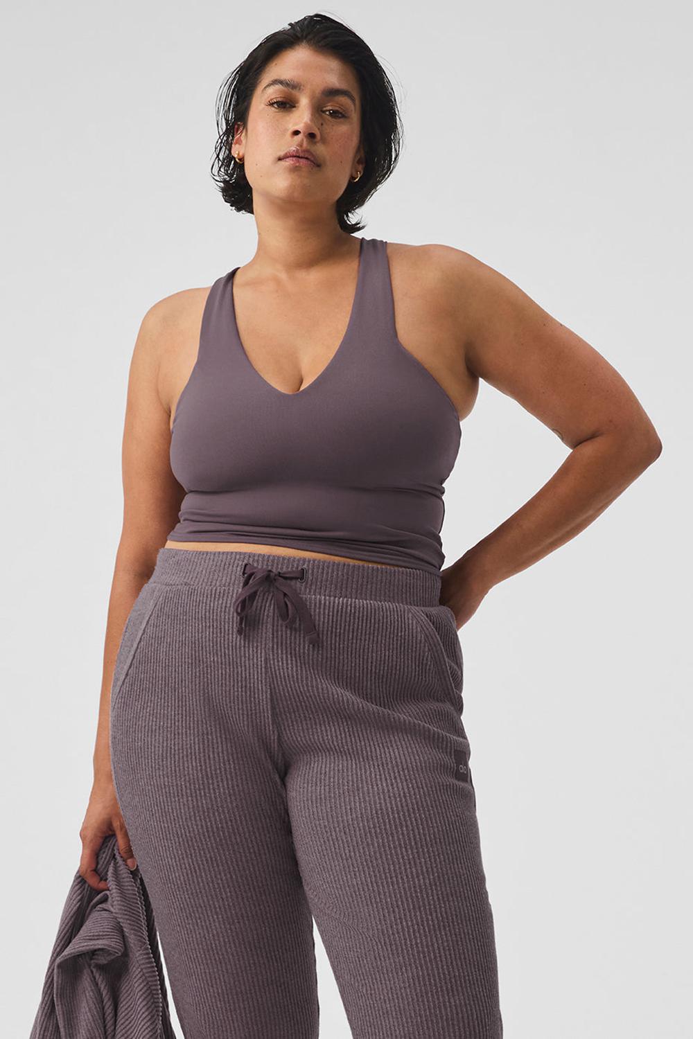 Alo Yoga Airbrush Real Naisten Bra Tank Raisinette | Suomi  8745-WSXAY