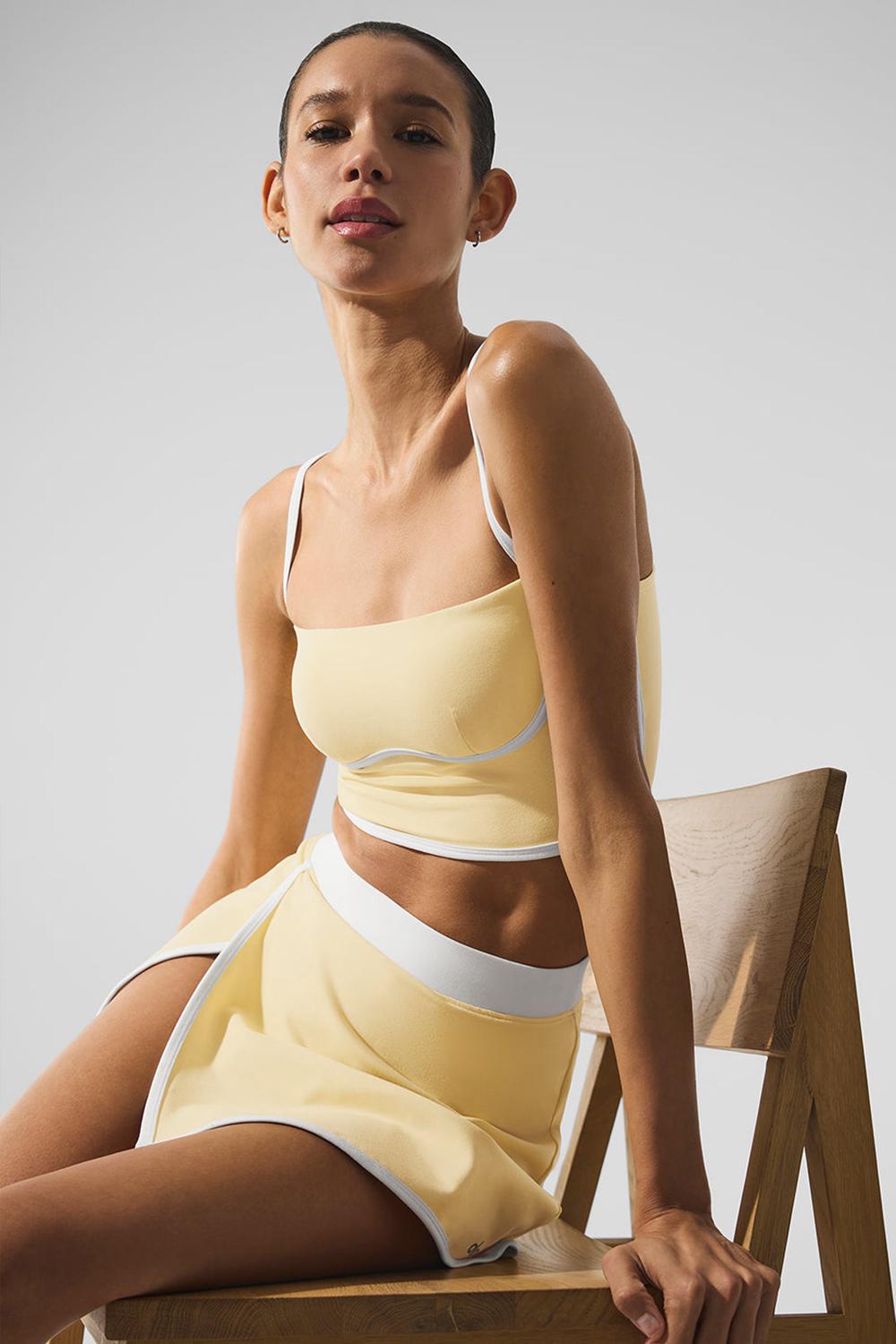 Alo Yoga Airbrush Streamlined Naisten Bra Tank Valkoinen | Suomi  2384-TMUXH