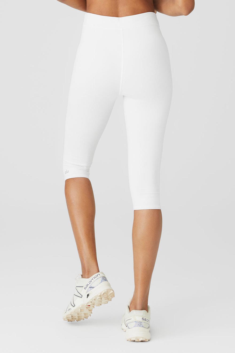 Alo Yoga Airbrush V-Cut Defineri Naisten Leggings Valkoinen | Suomi  8950-FIXJL