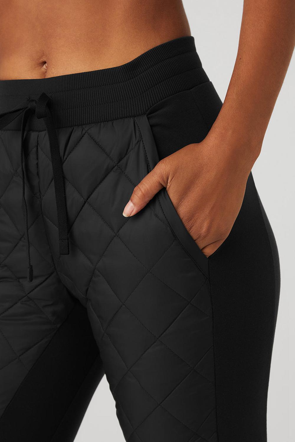 Alo Yoga Airbrush Winter Warm High-Waist Moto Naisten Housut Mustat | Suomi  4159-ZHGTW