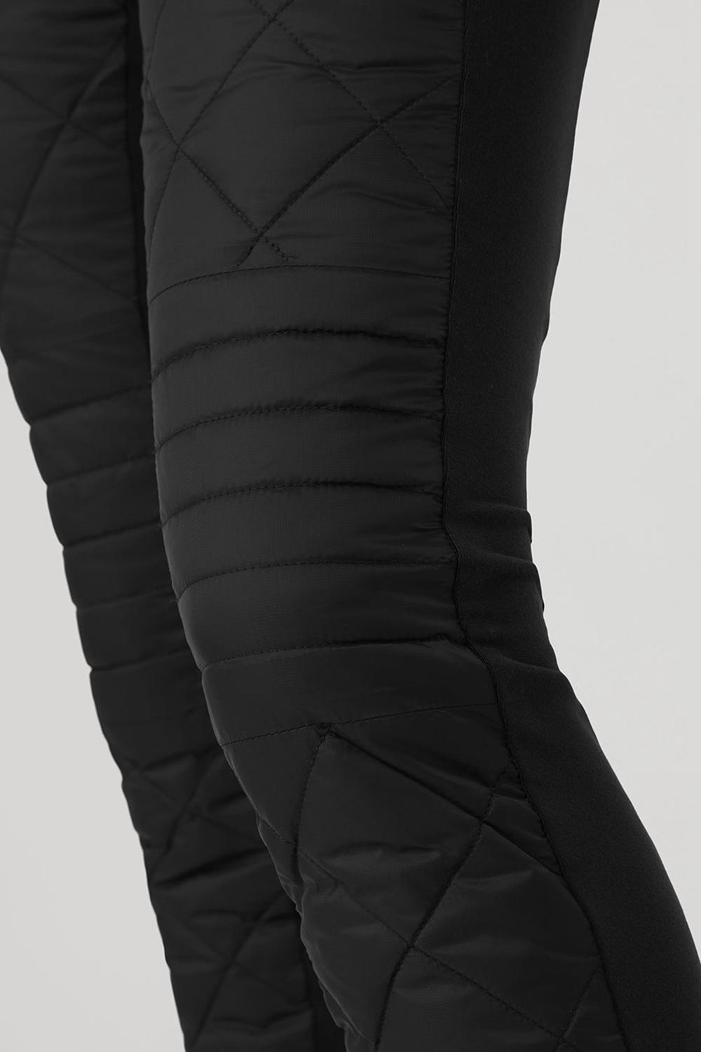 Alo Yoga Airbrush Winter Warm High-Waist Moto Naisten Housut Mustat | Suomi  4159-ZHGTW