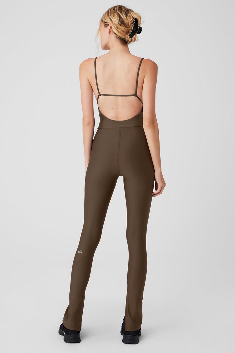 Alo Yoga Airlift Disco Daze Naisten Onesies Espresso | Suomi  6328-DZXOP