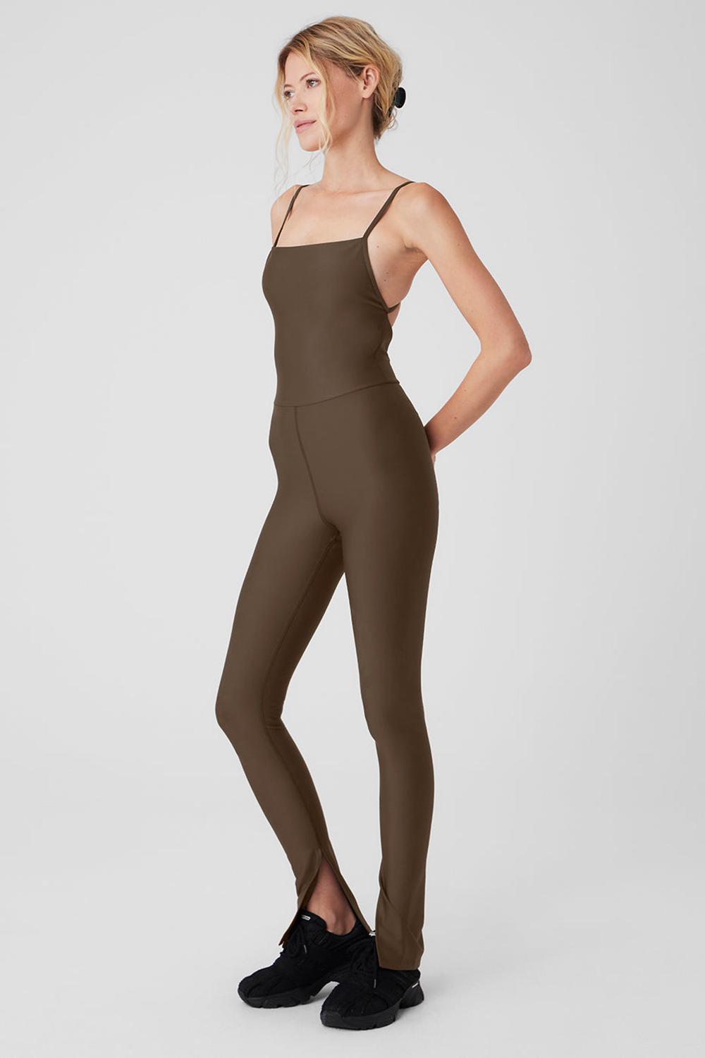 Alo Yoga Airlift Disco Daze Naisten Onesies Espresso | Suomi  6328-DZXOP
