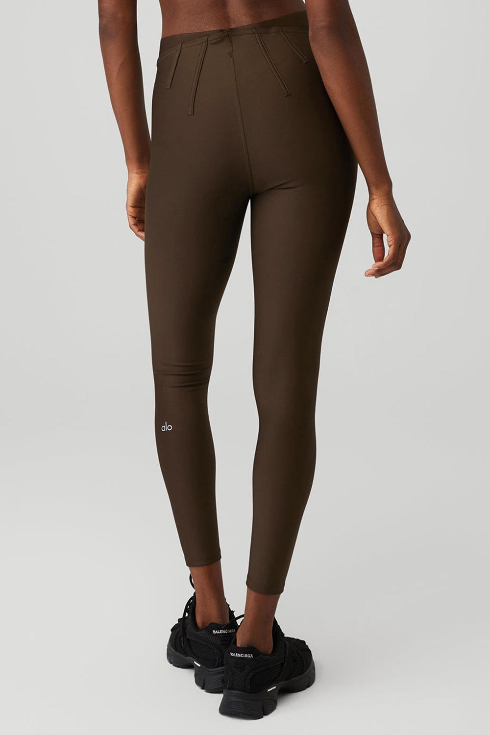 Alo Yoga Airlift High-Waist 7/8 Corset Naisten Leggings Espresso | Suomi  4832-QBZRT
