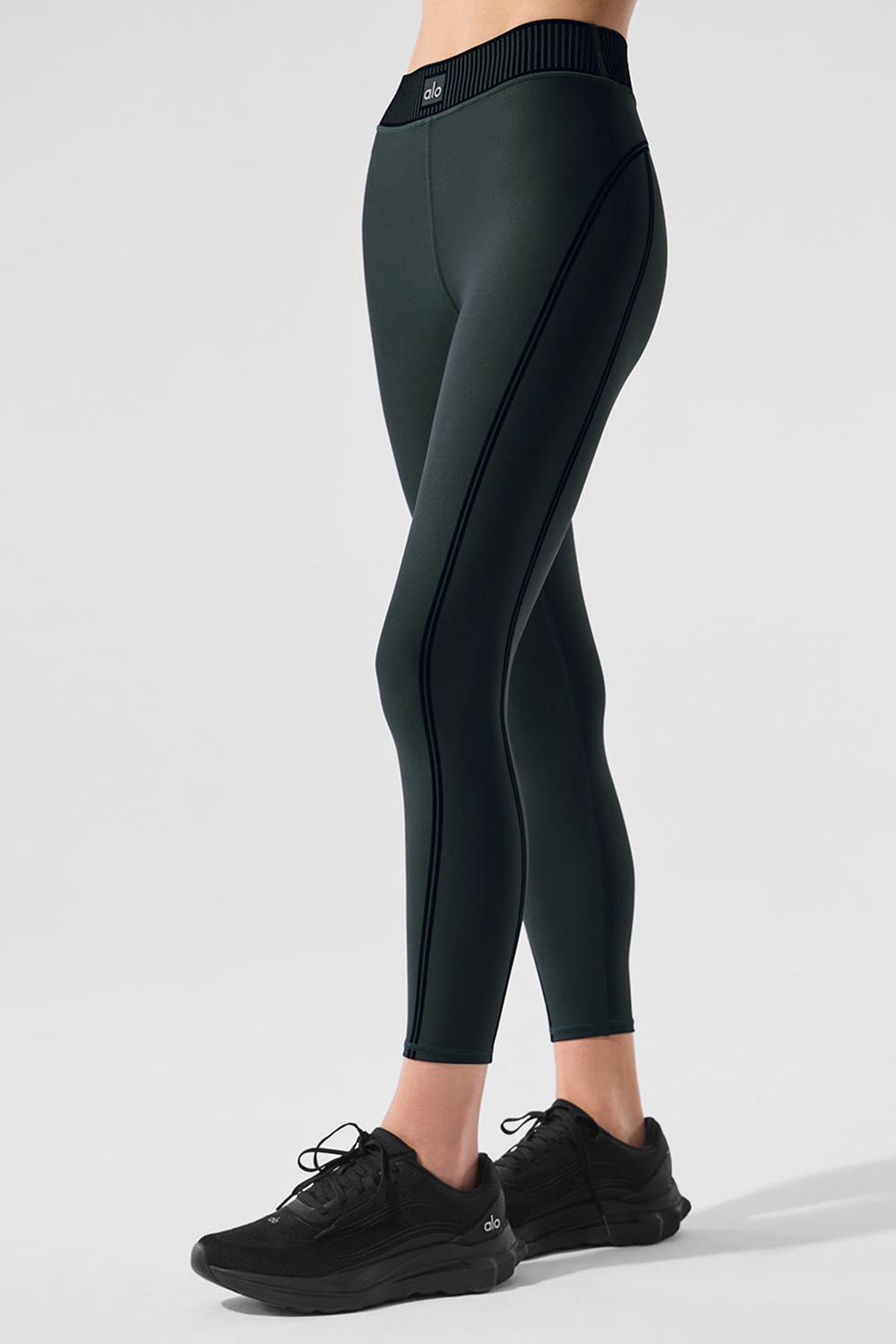 Alo Yoga Airlift High-Waist 7/8 Line Up Naisten Leggings Vihreä | Suomi  6758-JPIKV