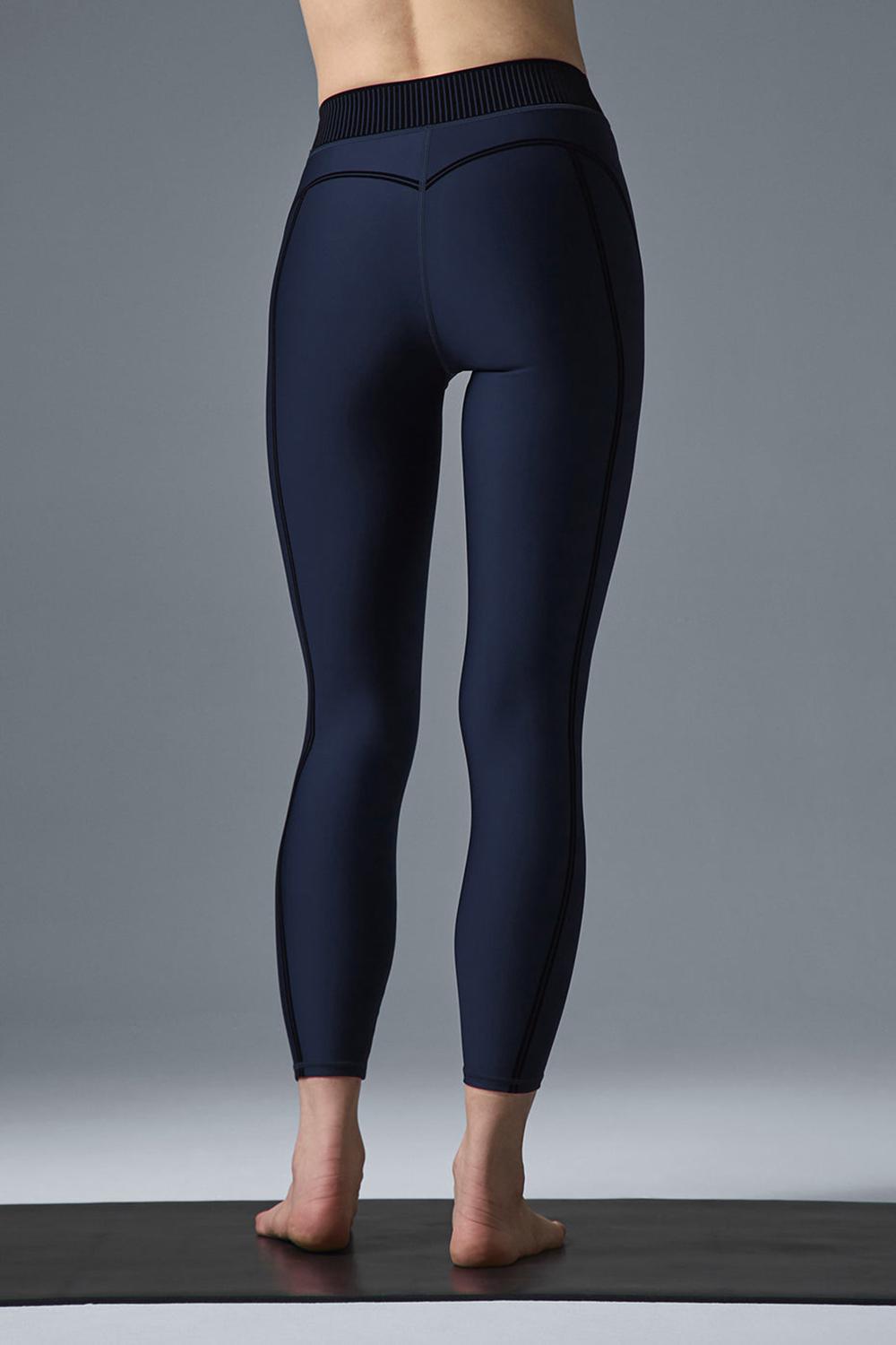 Alo Yoga Airlift High-Waist 7/8 Line Up Naisten Leggings Laivastonsininen | Suomi  4273-BKMRV