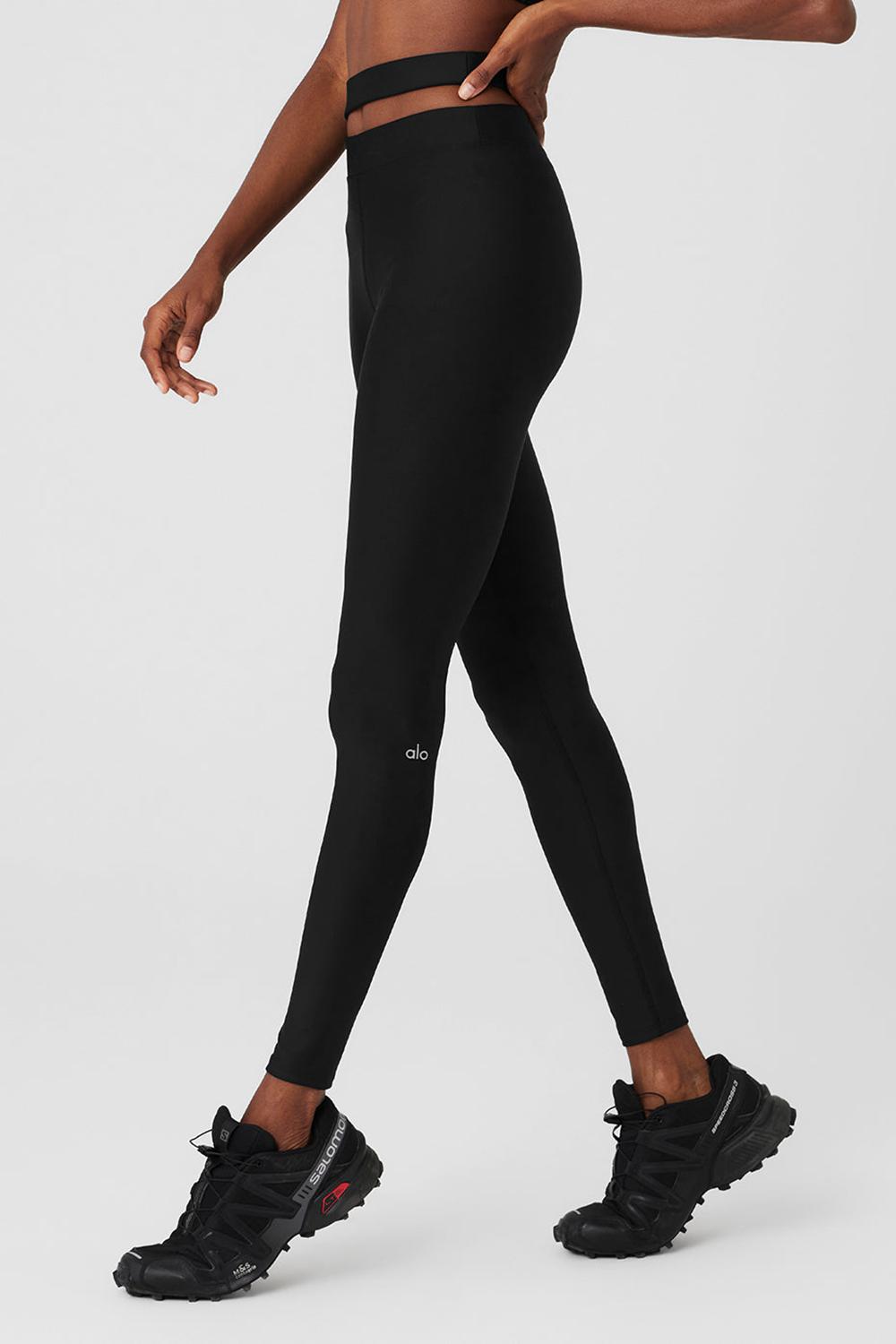 Alo Yoga Airlift High-Waist All Access Naisten Leggings Mustat | Suomi  8653-WHATO