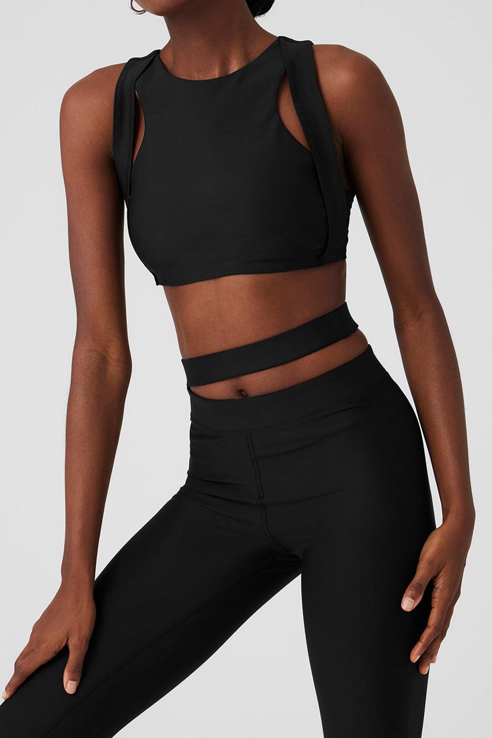 Alo Yoga Airlift High-Waist All Access Naisten Leggings Mustat | Suomi  8653-WHATO