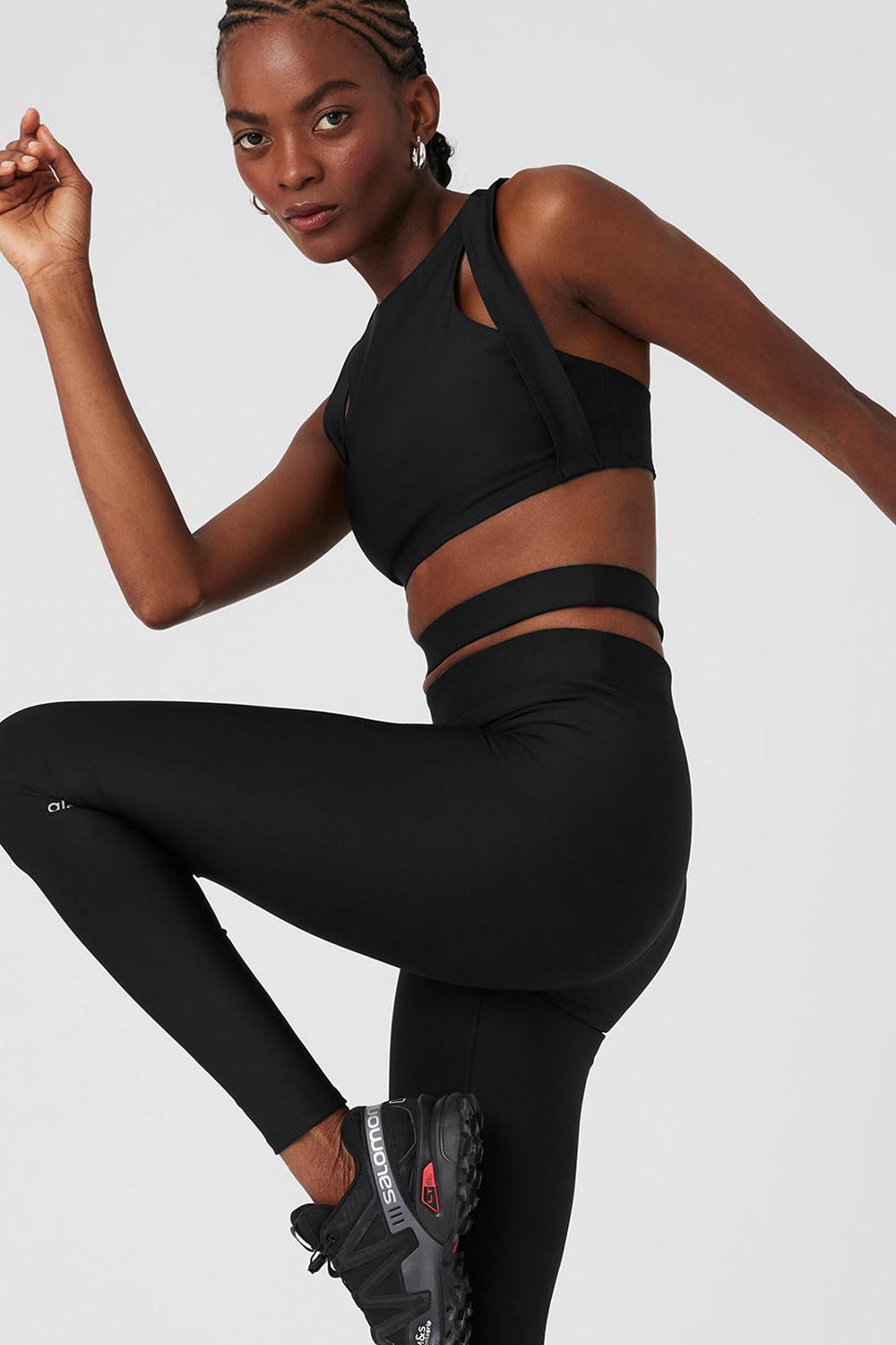 Alo Yoga Airlift High-Waist All Access Naisten Leggings Mustat | Suomi  8653-WHATO