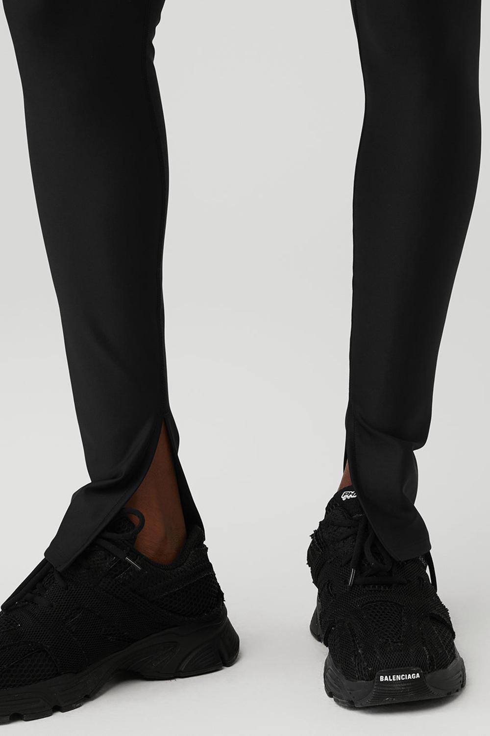 Alo Yoga Airlift High-Waist Elongated Naisten Leggings Mustat | Suomi  5042-RLGMV