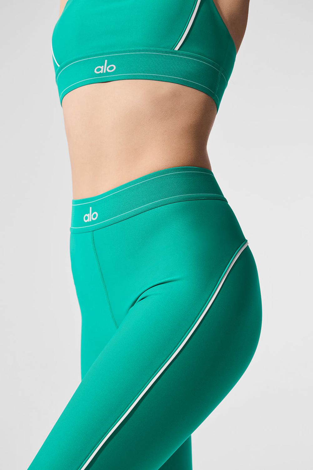 Alo Yoga Airlift High-Waist Suit Up Naisten Leggings Vihreä Valkoinen | Suomi  8374-MSRET