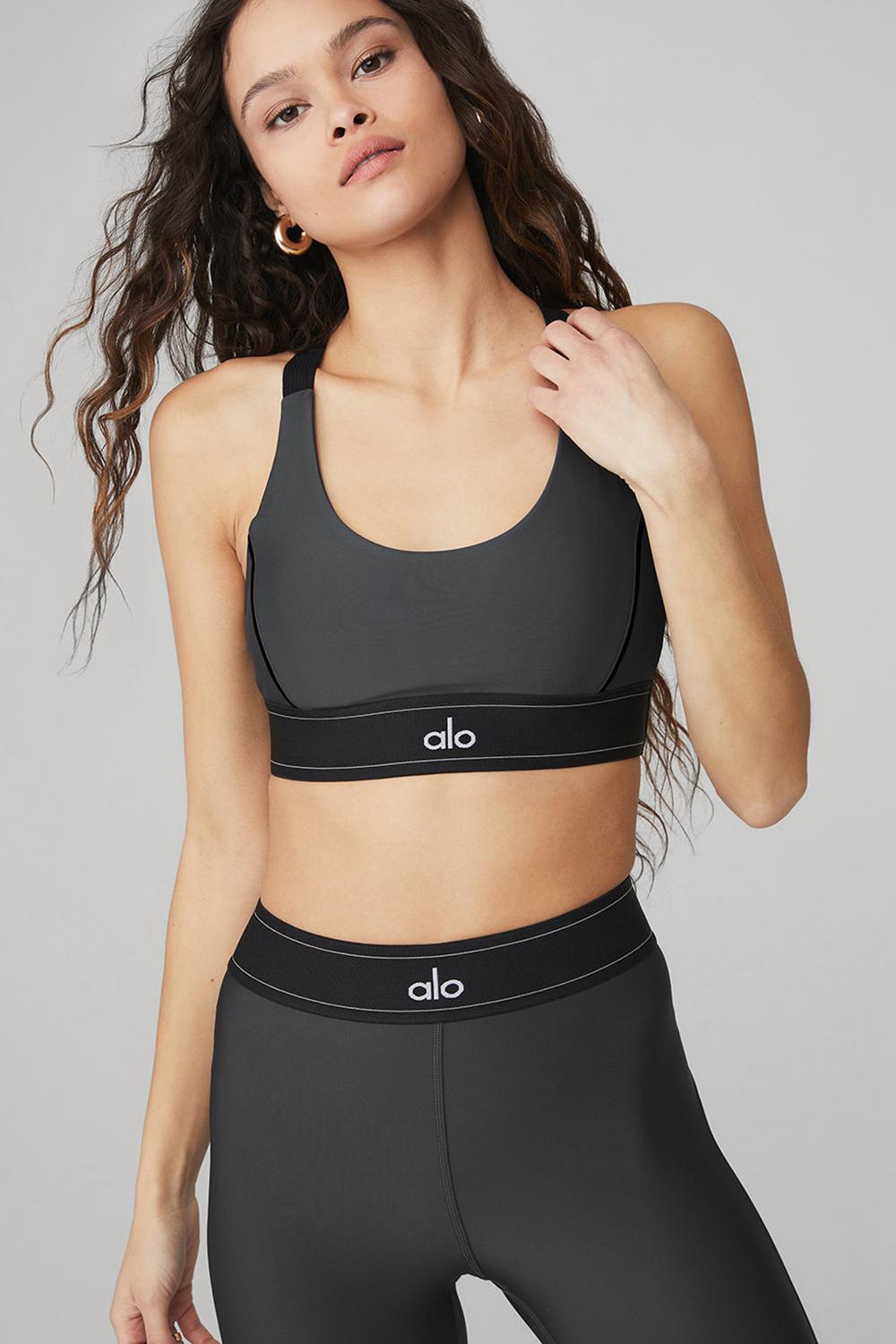 Alo Yoga Airlift High-Waist Suit Up Naisten Leggings Mustat | Suomi  8917-WPNGD