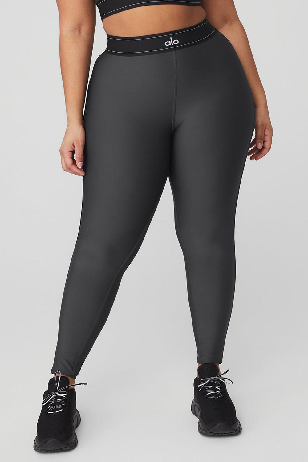 Alo Yoga Airlift High-Waist Suit Up Naisten Leggings Mustat | Suomi  8917-WPNGD