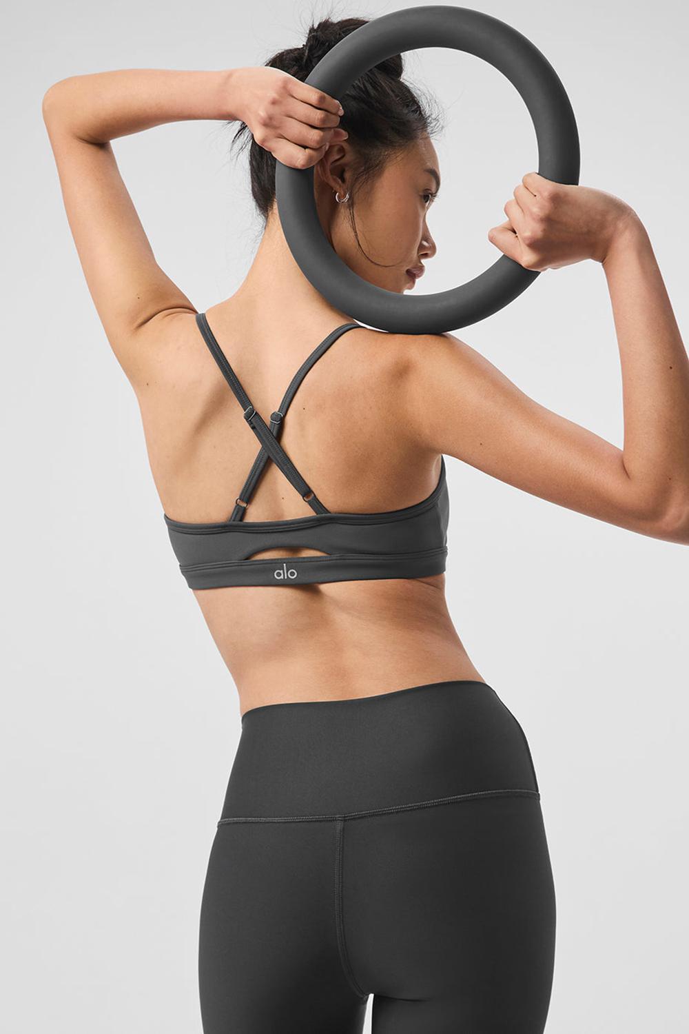 Alo Yoga Airlift Intrigue Naisten Urheiluliivi Anthracite | Suomi  5061-FTMWO