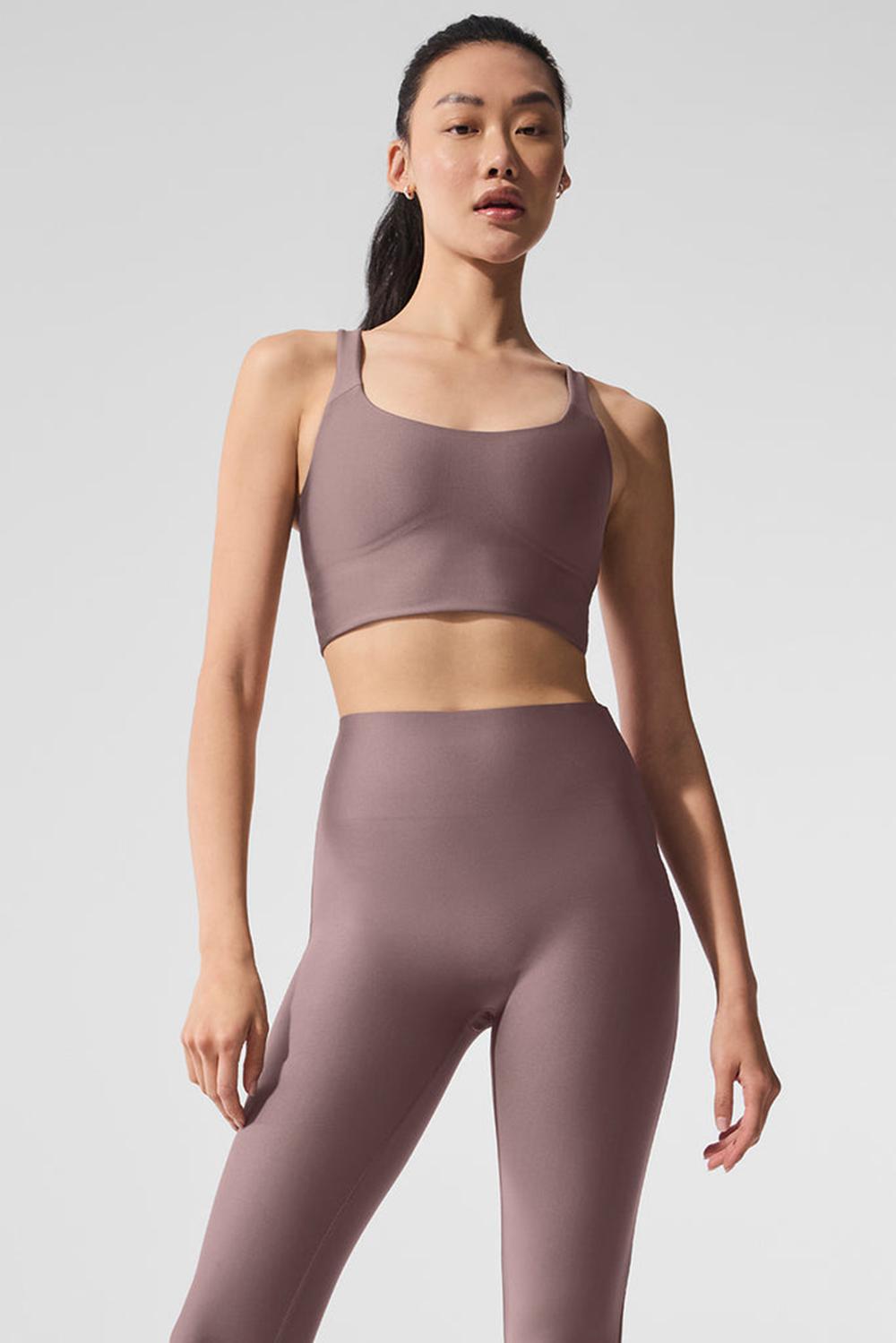 Alo Yoga Airlift Sleek Naisten Bra Tank Mushroom | Suomi  2681-WLRGO