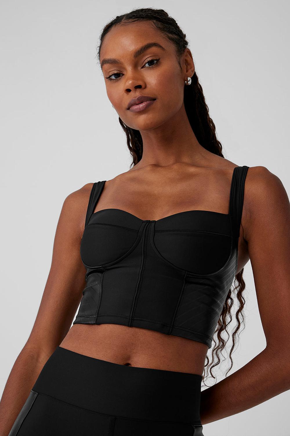 Alo Yoga Airlift Winter Warm Cropped Supermoto Naisten Juoksupaidat Mustat | Suomi  9512-MNQTR