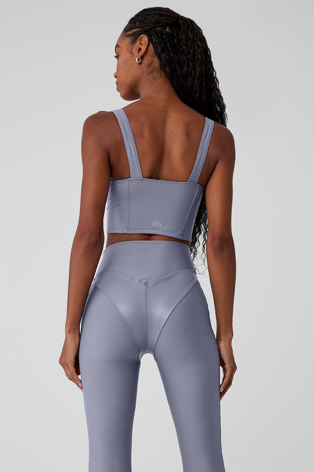 Alo Yoga Airlift Winter Warm Cropped Supermoto Naisten Juoksupaidat Fog | Suomi  2870-PDENM
