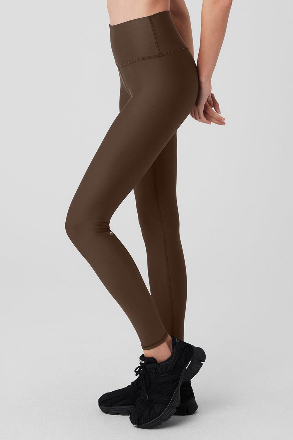 Alo Yoga Airlift Winter Warm High-Waist Naisten Leggings Espresso | Suomi  1432-CLFWX