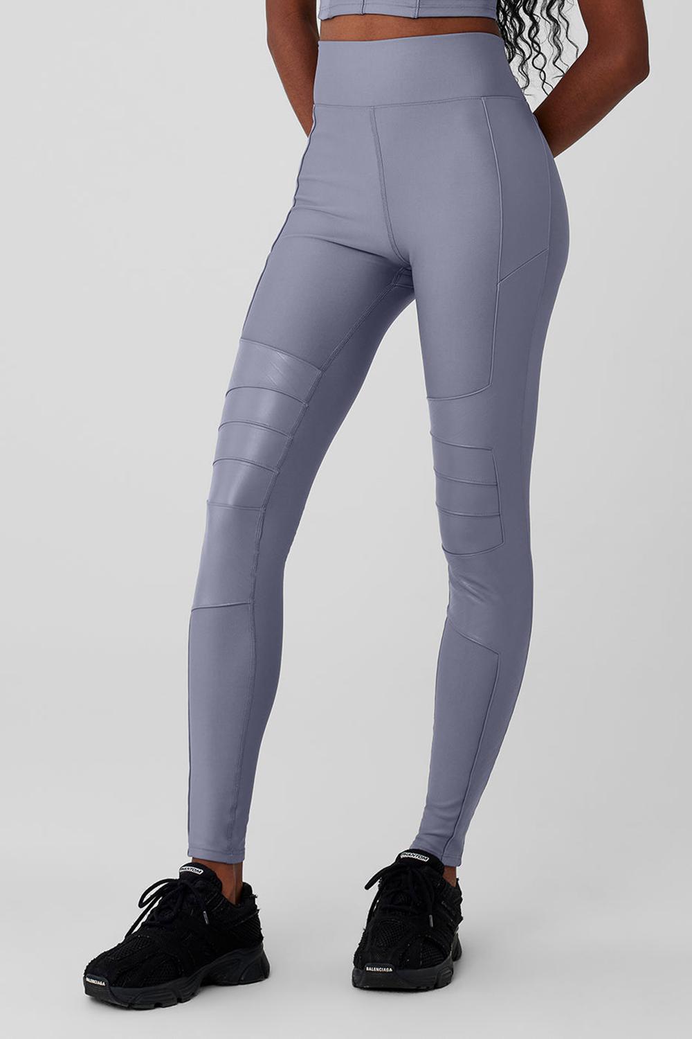 Alo Yoga Airlift Winter Warm High-Waist Supermoto Naisten Leggings Fog | Suomi  1364-QASCJ