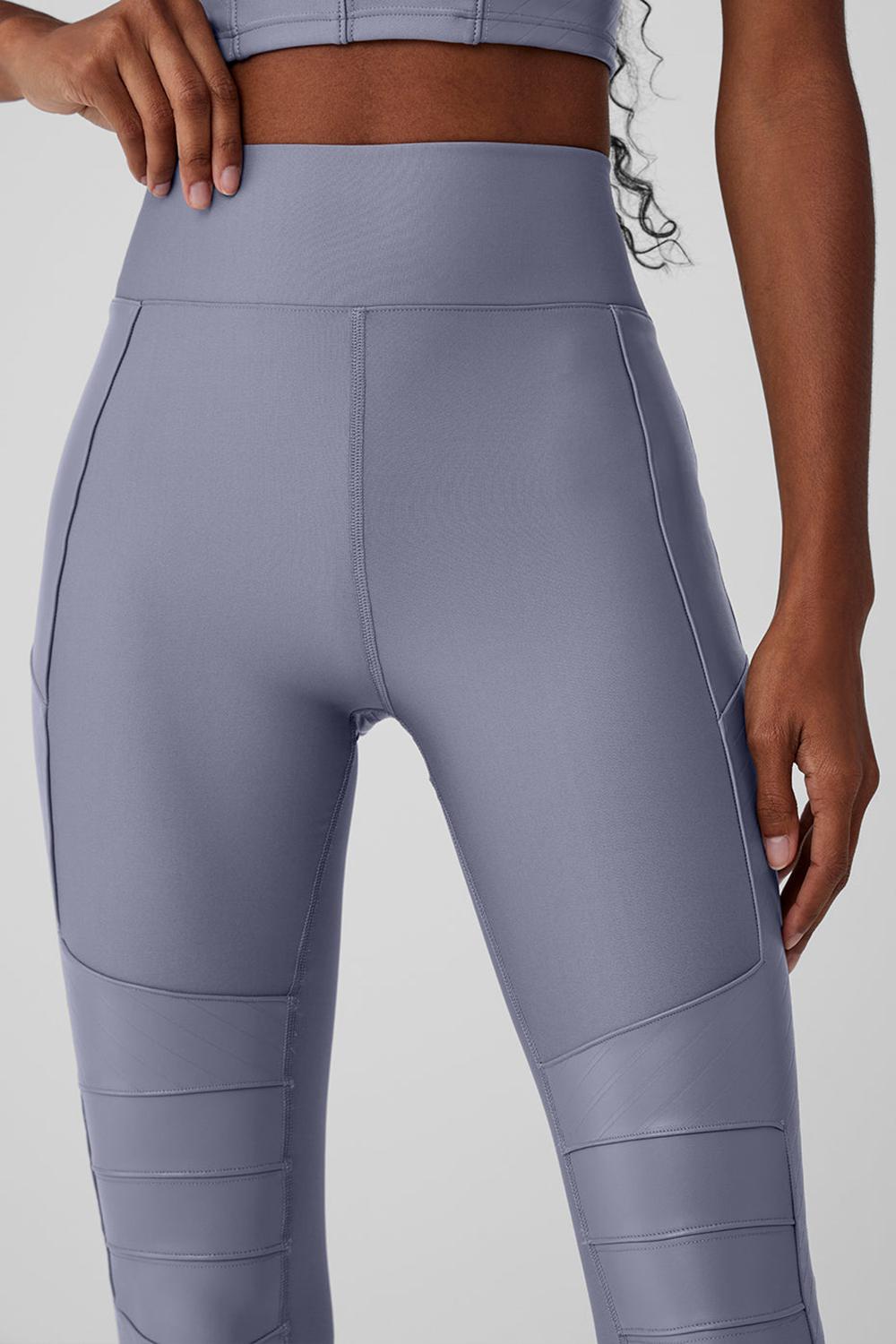 Alo Yoga Airlift Winter Warm High-Waist Supermoto Naisten Leggings Fog | Suomi  1364-QASCJ