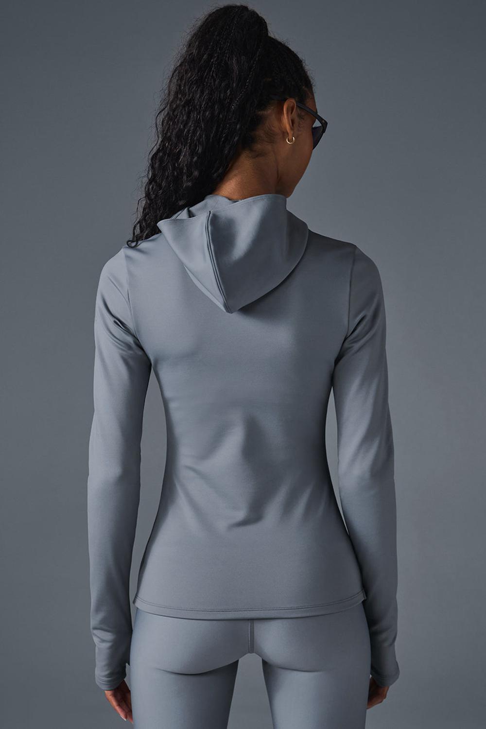Alo Yoga Airlift Winter Warm Hooded Naisten Huppari Harmaat | Suomi  6854-QNAMZ