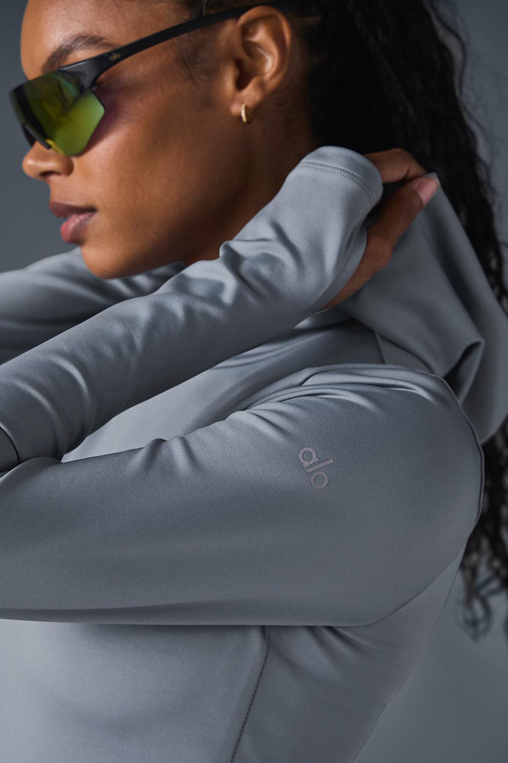 Alo Yoga Airlift Winter Warm Hooded Naisten Huppari Harmaat | Suomi  6854-QNAMZ