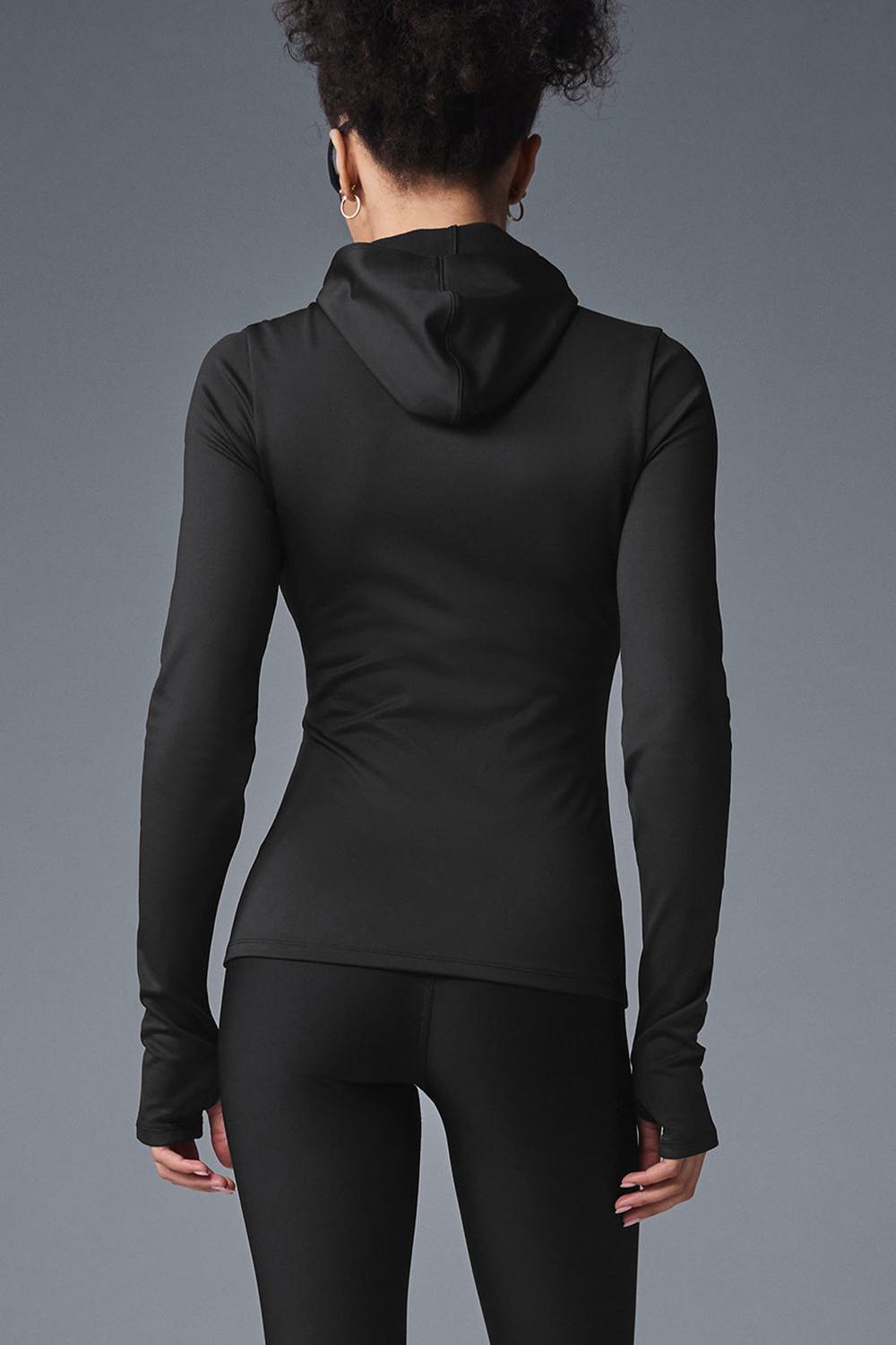 Alo Yoga Airlift Winter Warm Runner Naisten Huppari Mustat | Suomi  8523-MYIEV