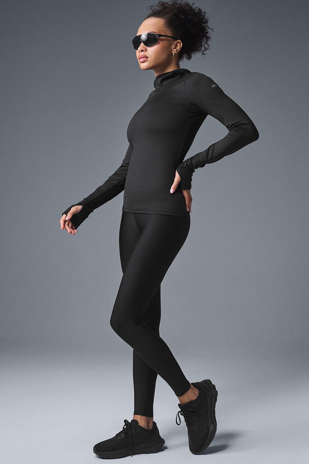 Alo Yoga Airlift Winter Warm Runner Naisten Huppari Mustat | Suomi  8523-MYIEV