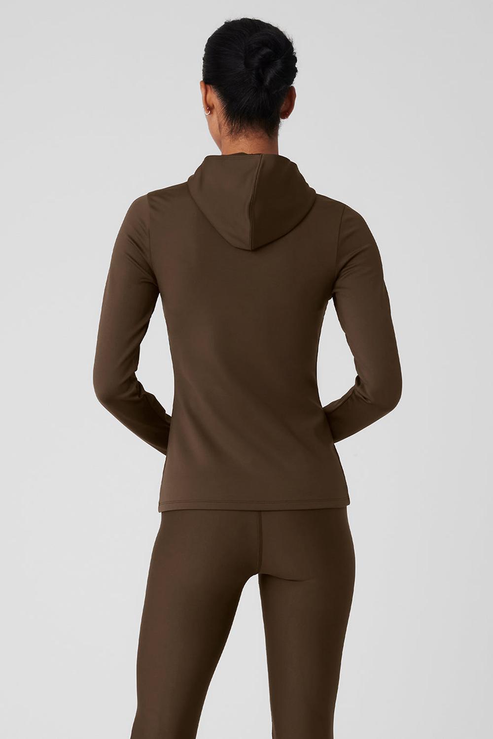 Alo Yoga Airlift Winter Warm Runner Naisten Huppari Espresso | Suomi  4709-DWXRY