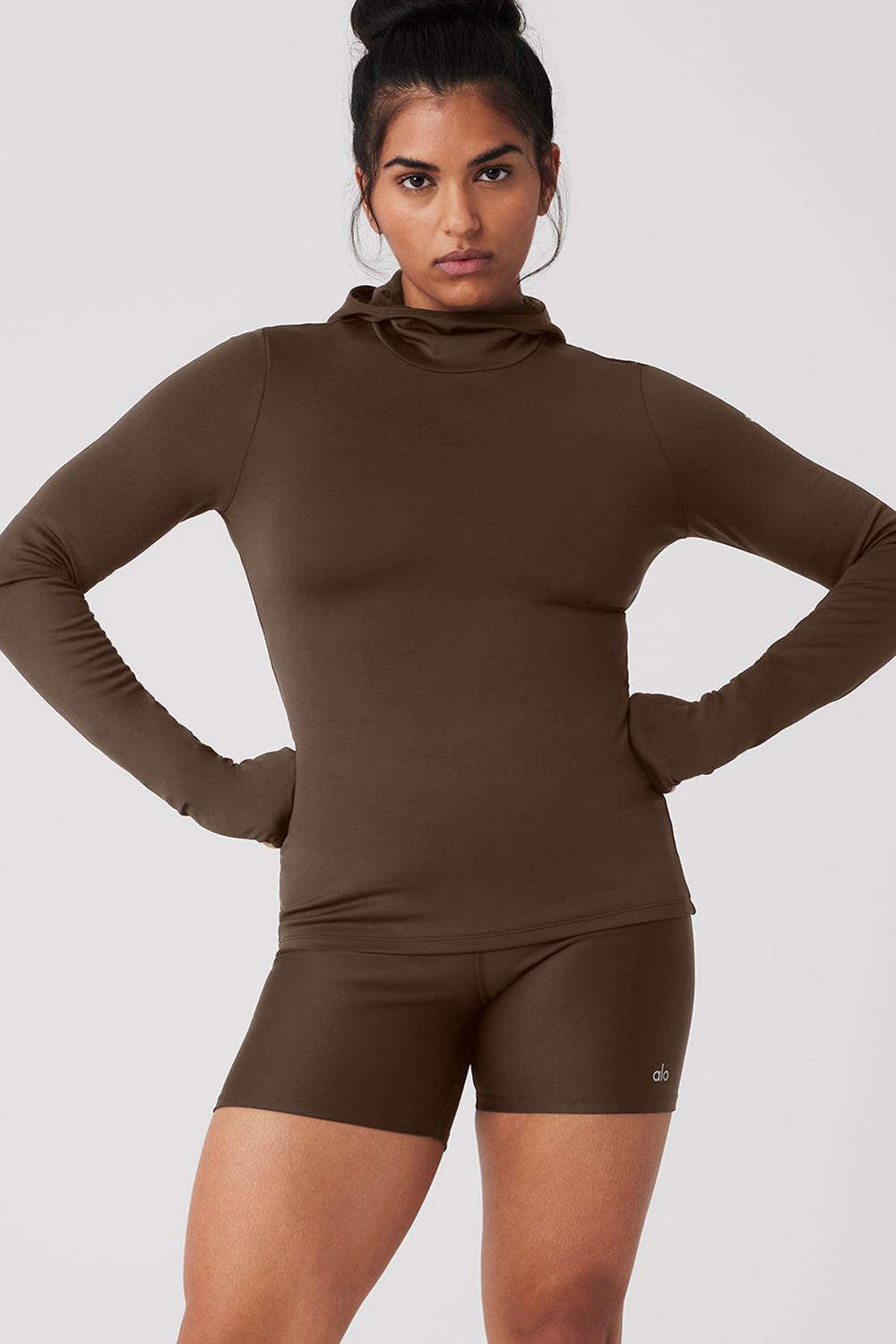 Alo Yoga Airlift Winter Warm Runner Naisten Huppari Espresso | Suomi  4709-DWXRY