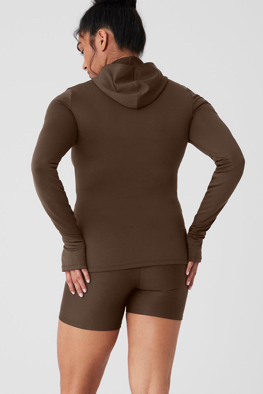 Alo Yoga Airlift Winter Warm Runner Naisten Huppari Espresso | Suomi  4709-DWXRY