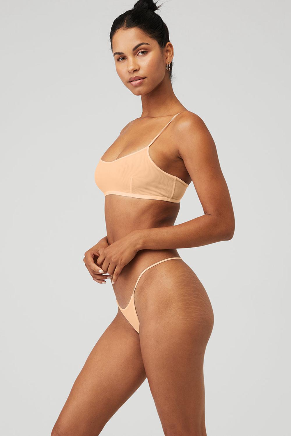 Alo Yoga Airmesh Venuslette Naisten Braletsit Champagne | Suomi  4059-MJFZB