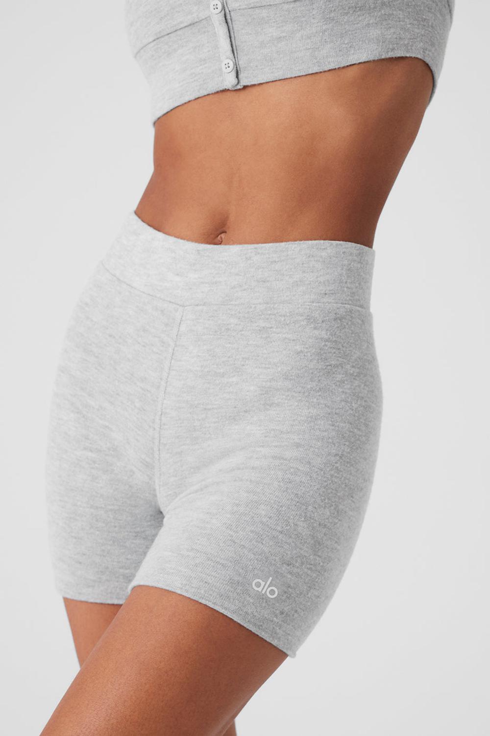 Alo Yoga Alolux High-Waist Me Time Naisten Shortsit Harmaat | Suomi  1547-MWCFO