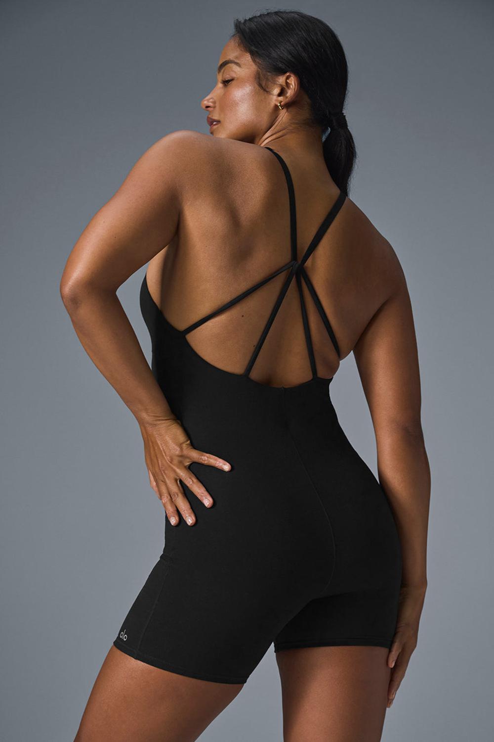 Alo Yoga Alosoft Center Stage Naisten Onesies Mustat | Suomi  7946-XSYQG
